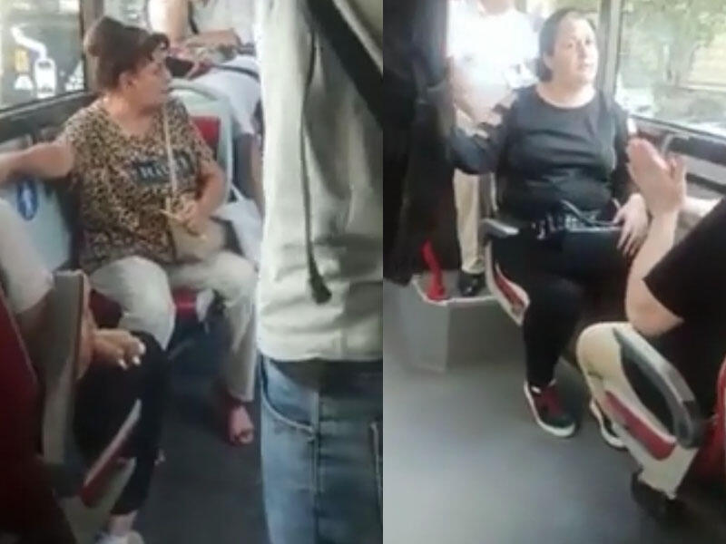 \\\"BakuBus\\\" avtobusunda qadınların kondisioner davası - VİDEO