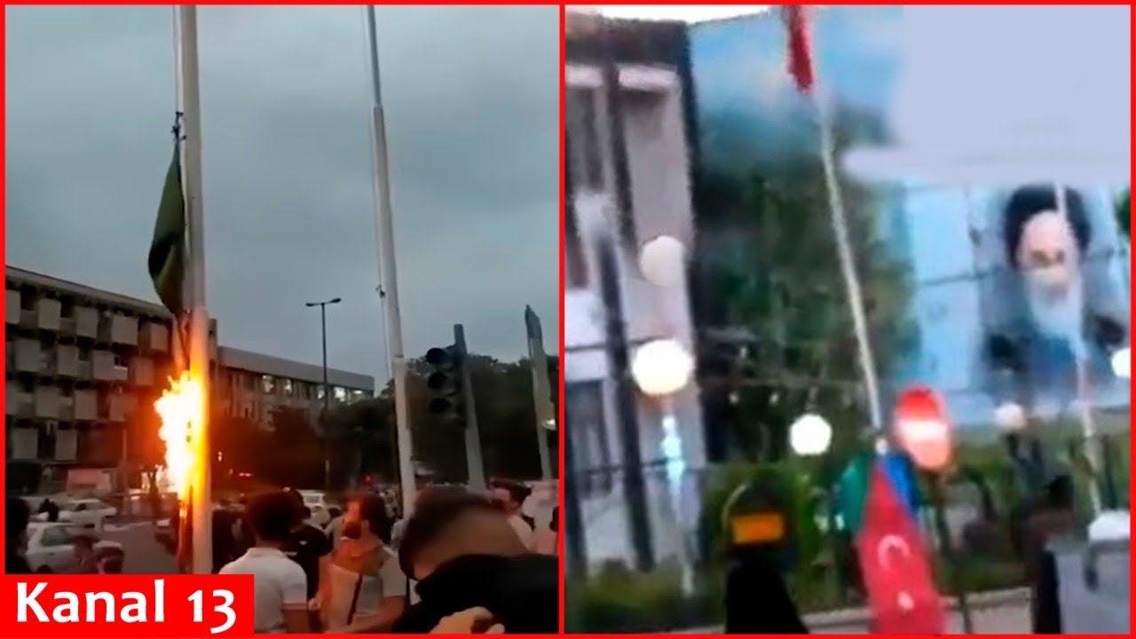 Təbrizdə endirilən İran bayrağının yerinə Cənubi Azərbaycan bayrağı UCALDILDI