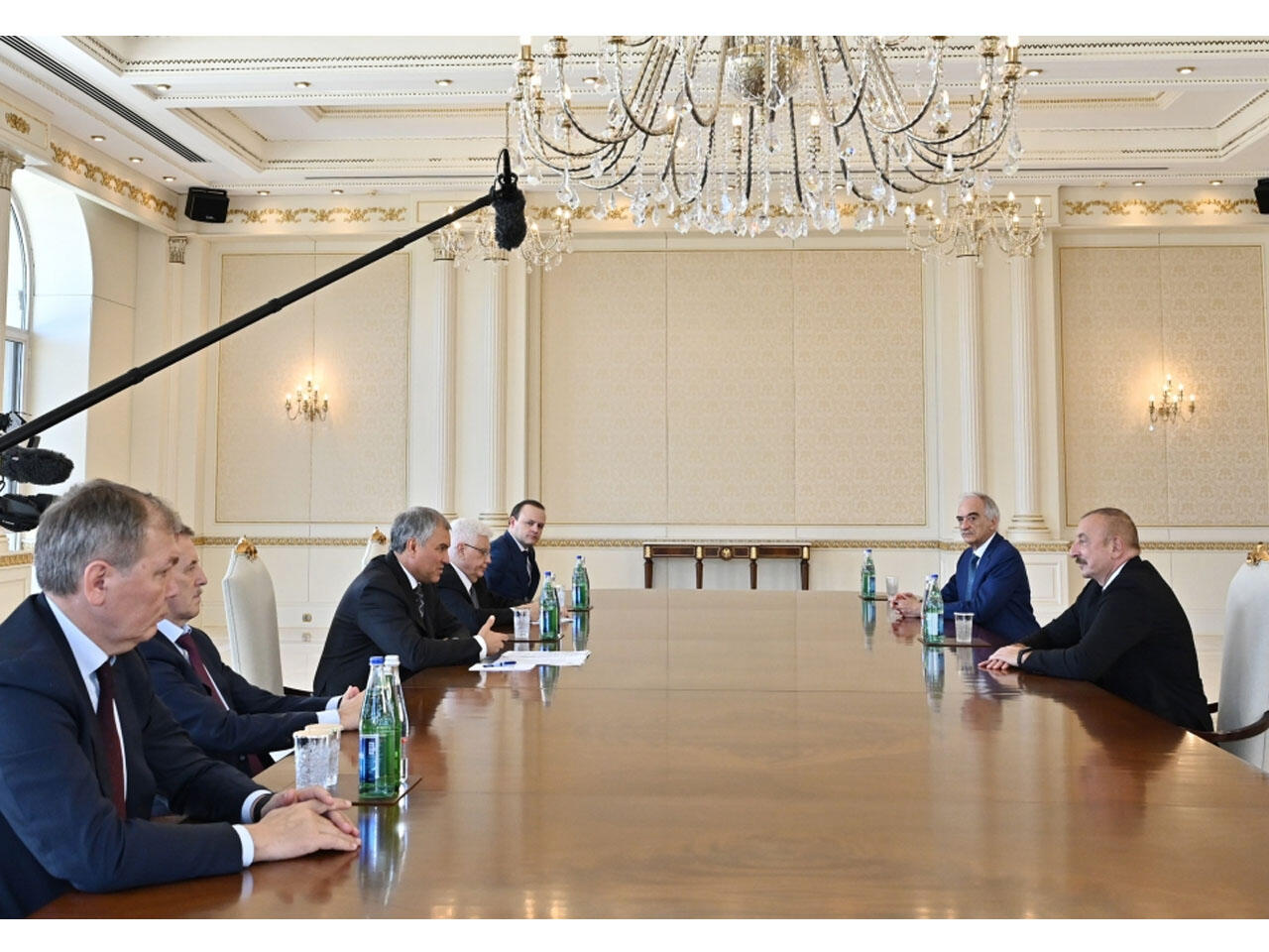 Prezident İlham Əliyev Rusiya Dövlət Dumasının Sədrini qəbul edib
