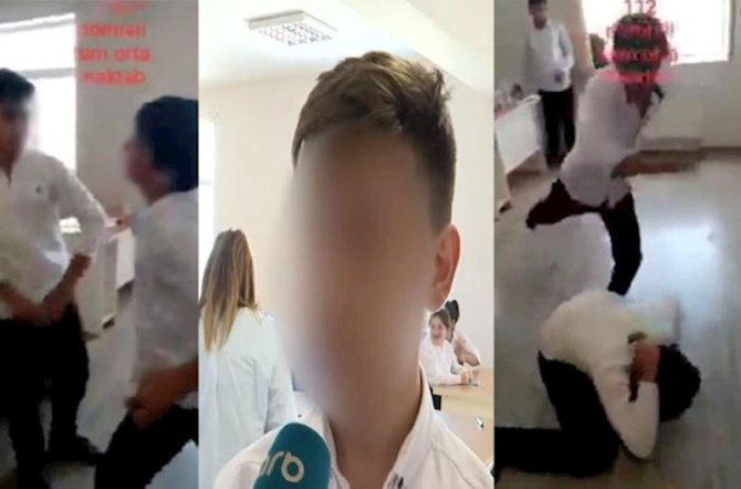 Zorakılığa məruz qalan şagird: “Bu zərbəni gözləmirdim” - Video