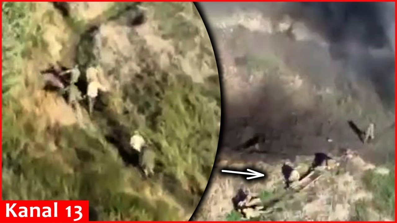 Dron görün rusları nə hala saldı- sağ çıxan olmadı - VİDEO