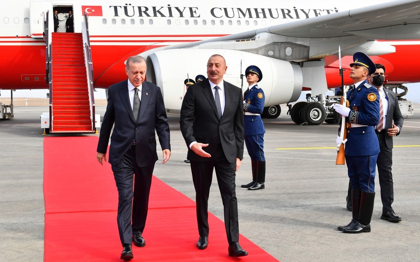 İlham Əliyev və  Ərdoğan Zəngilan Beynəlxalq Hava Limanının açılışını edib