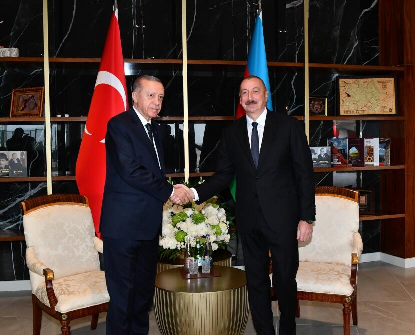 Cəbrayılda Azərbaycan və Türkiyə prezidentlərinin təkbətək görüşü başlayıb