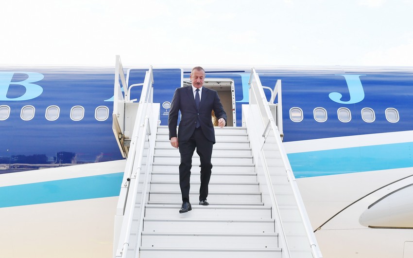 Prezident bu ölkəyə səfərə getdi