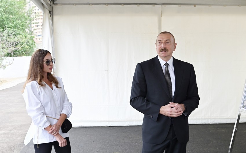 Prezident Şəkidədir