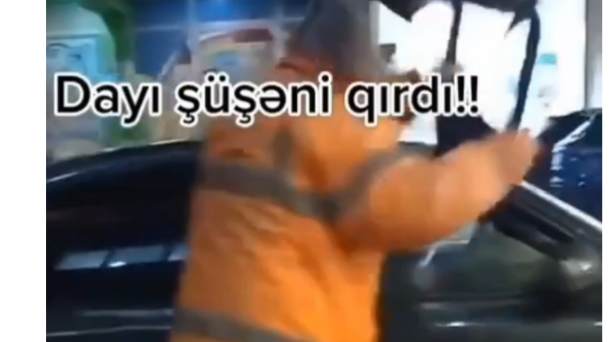 Bakıda \\\"parkovşik\\\" sürücüyə HÜCUM ETDİ