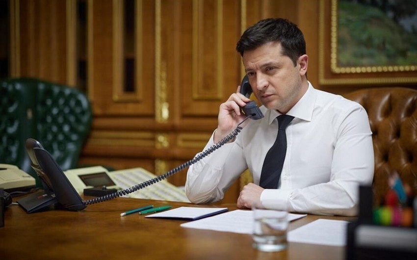Volodimir Zelenski İlham Əliyevi təbrik edib