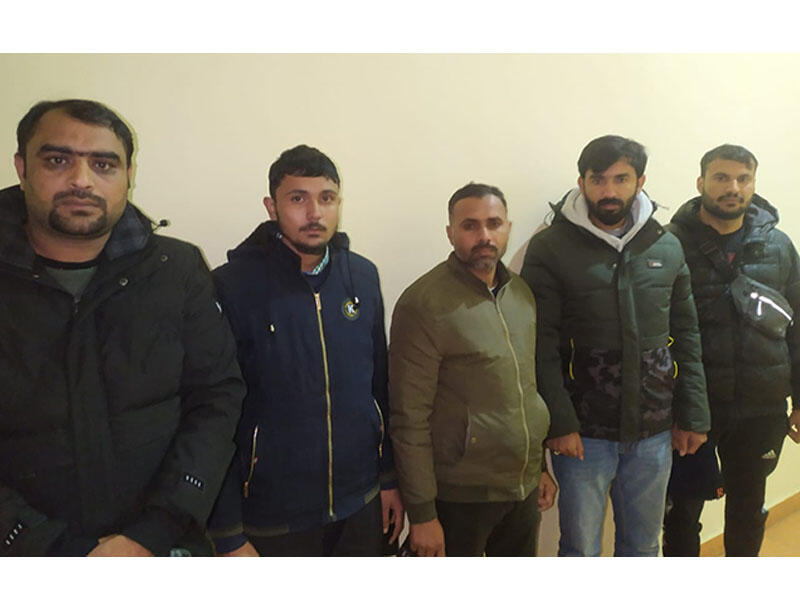 Avropaya keçmək üçün Azərbaycan sərhədini pozdular - FOTO