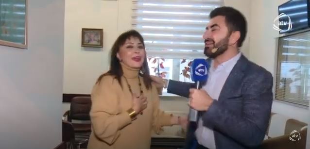 Zaur Baxşəliyev canlı efirdə ATV -nin binasını gəzdi - VİDEO