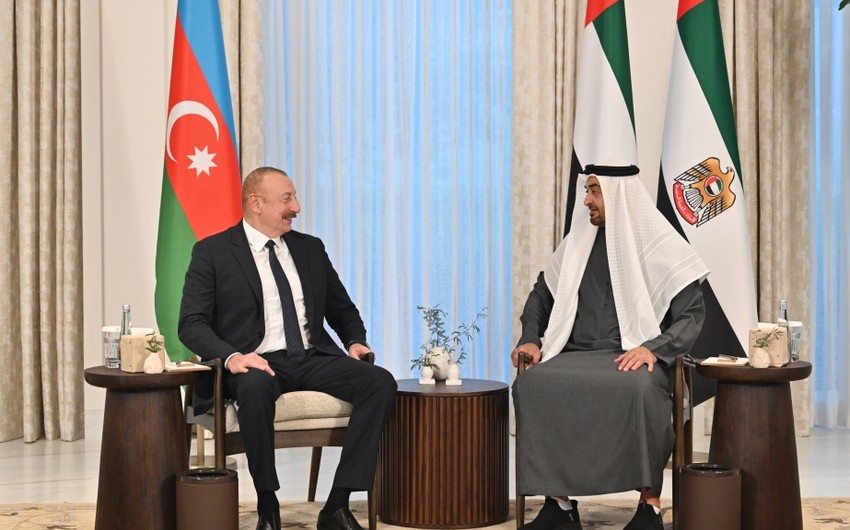 İlham Əliyev BƏƏ Prezidenti ilə görüşüb