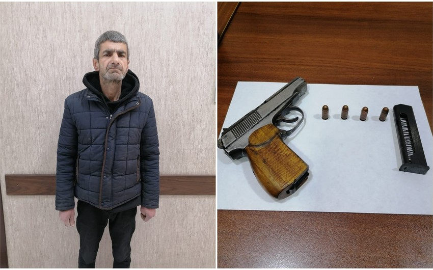 Bakıda tapança satmaq istəyən şəxs saxlanılıb