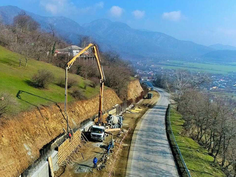 İsmayıllı yolu genişləndirilir: 4 zolaq, tunel, asma körpü - 10 km qısalır - VİDEO - FOTO