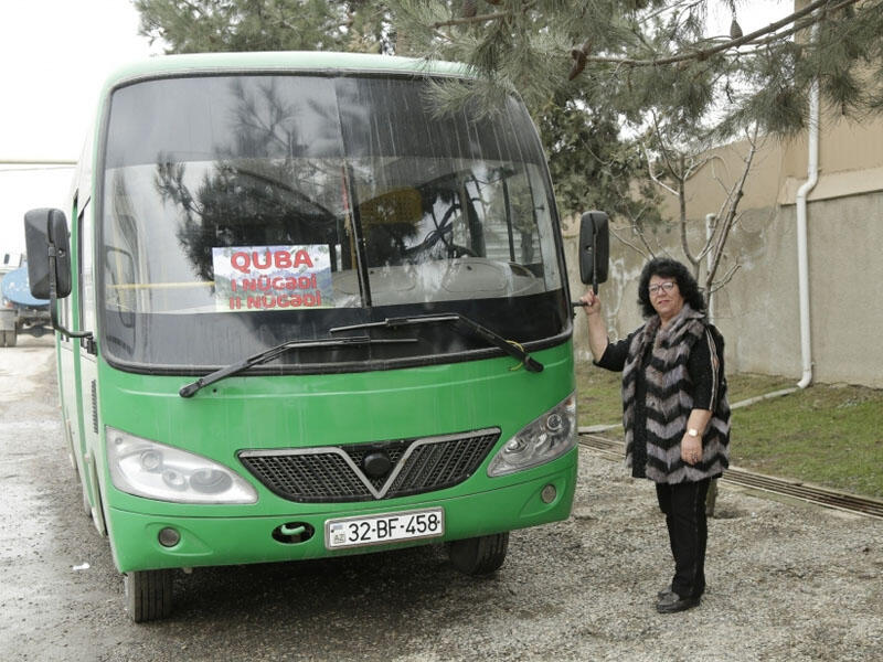 Qubalı qız əvvəlcə “Zil”, sonra avtobus sürücüsü oldu - VİDEOREPORTAJ