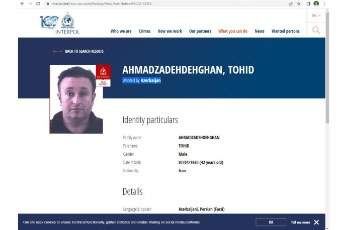 Azərbaycan bu İRANLINI AXTARIŞA VERDİ