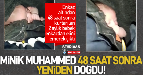 48 saatdan sonra xilas edilən 2 aylıq körpə görün nə etdi - VİDEO