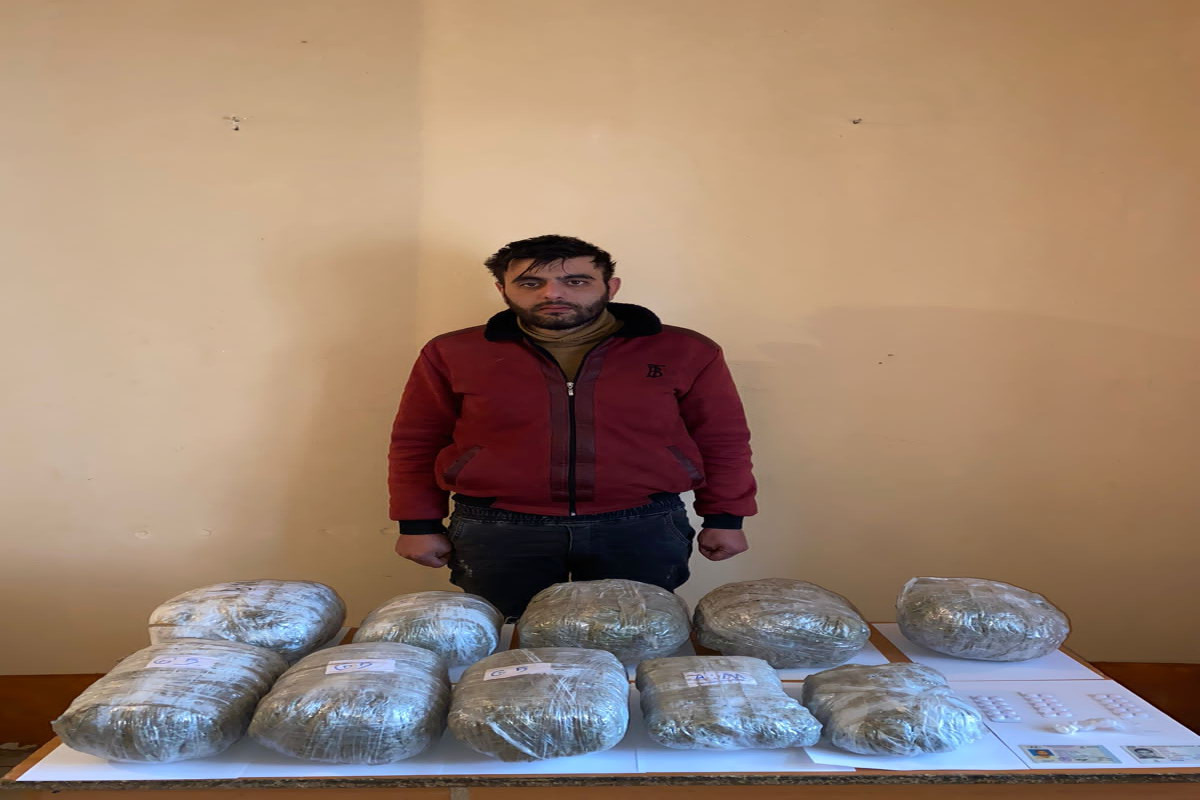 İrandan Azərbaycana narkotik keçirmək istəyən şəxs tutulub - FOTO