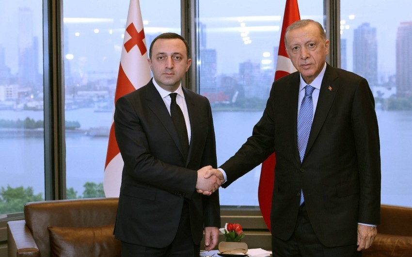 Ərdoğan Gürcüstanın Baş naziri ilə görüşüb