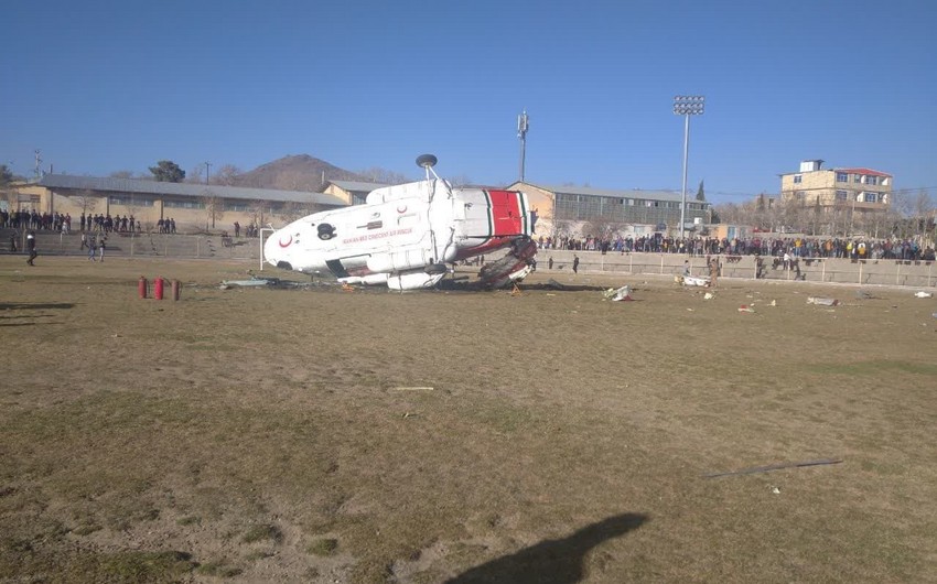 Helikopter qəzaya uğrayıb, 4 nəfər ölüb, 2 nəfər yaralanıb