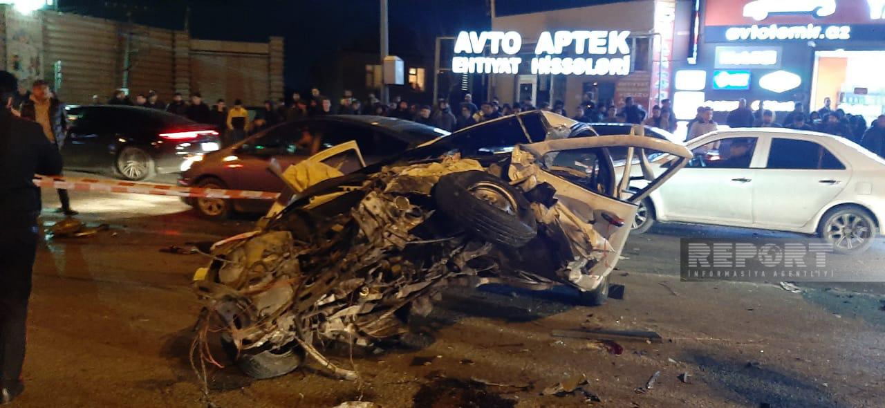 Bakıda aöır qəza: Ölən və yaralılar var