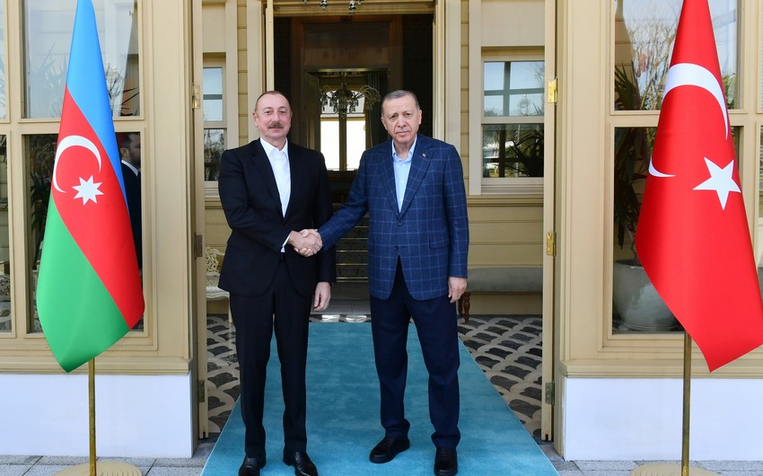 İstanbulda İlham Əliyevin Rəcəb Tayyib Ərdoğanla görüşü başlayıb 