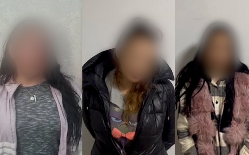 Bakıda polis 3 qadını tutdu - GÖRÜN NƏ EDİBLƏR +VİDEO