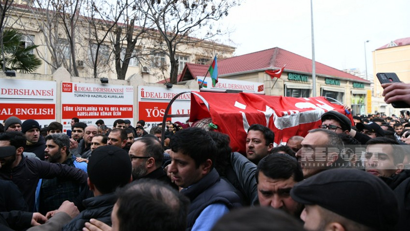 Hacı Şahin dəfn olundu (FOTOLAR)