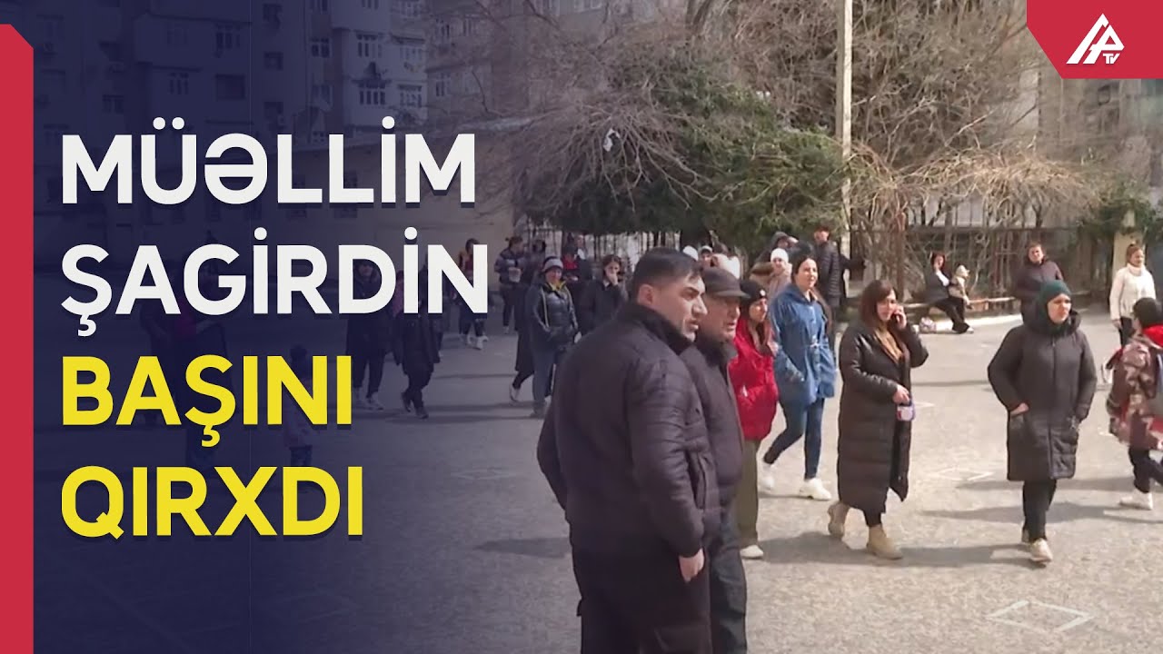 Sumqayıtda şok olay: müəllim şagirdin saçını qırxdı -VİDEO
