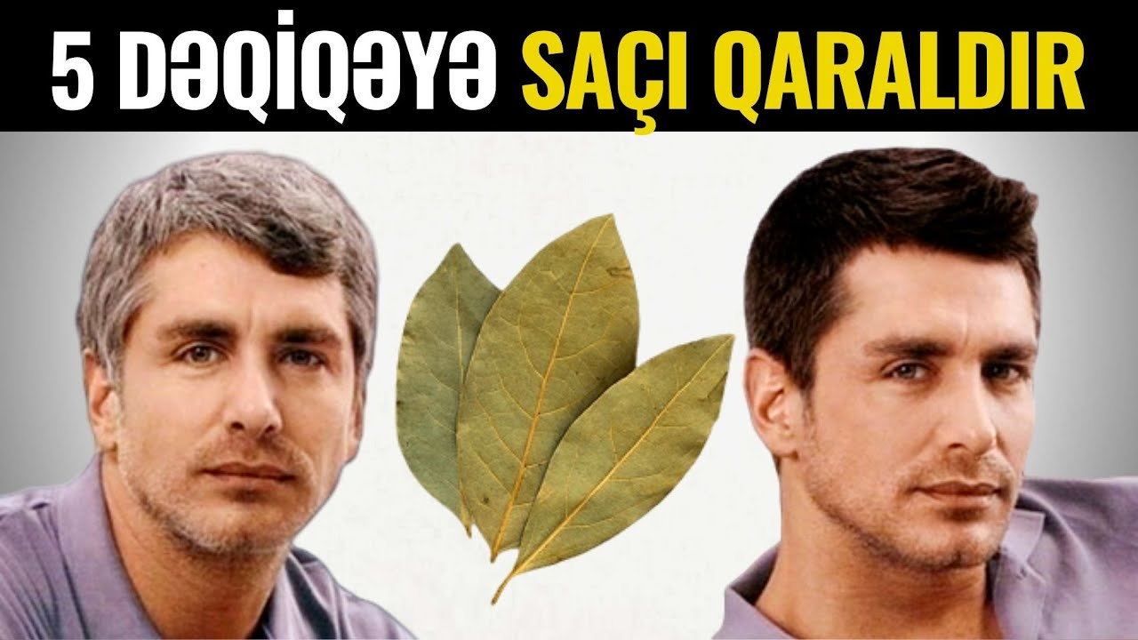 Ağ Saçlarınız 5 Dəqiqəyə QARALACAQ! - Ən Təbii Üsul