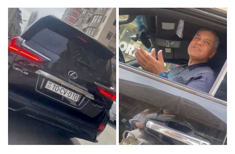 Bakıda bahalı nömrəli maşında evli xanımlara sataşan \\\"manyak\\\" peyda olub - VİDEO