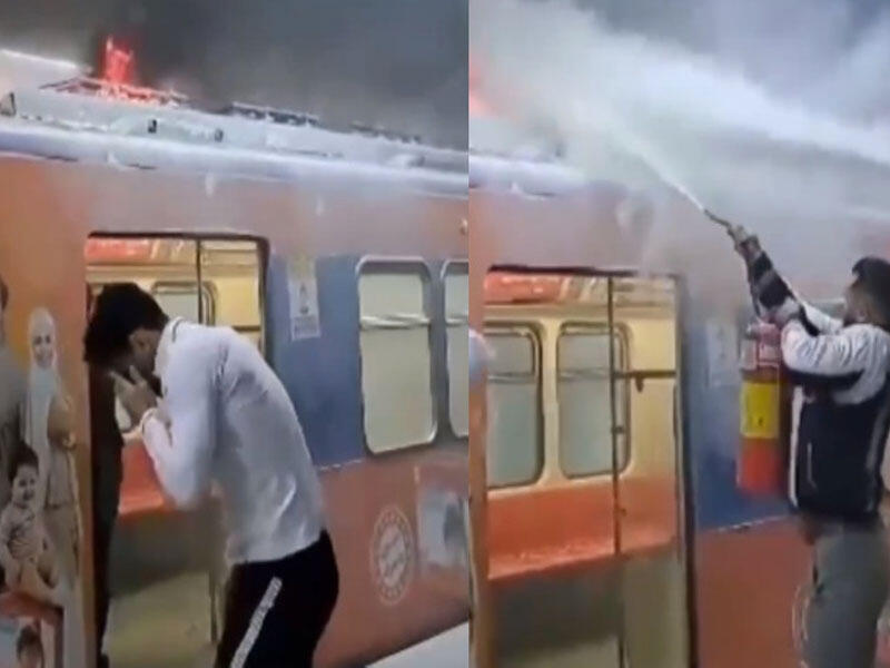 İranda metroda yanğın baş verib.