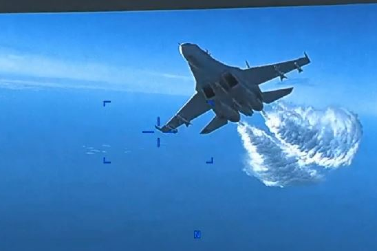 ABŞ dronun toqquşma anının görüntülərini yayıb