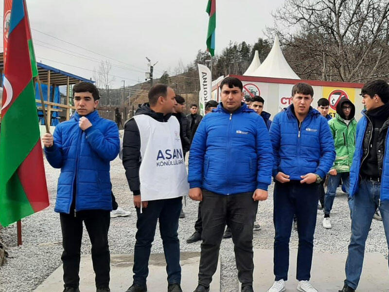 Xankəndi yolunda etiraz aksiyası 104 gündür davam edir - FOTO