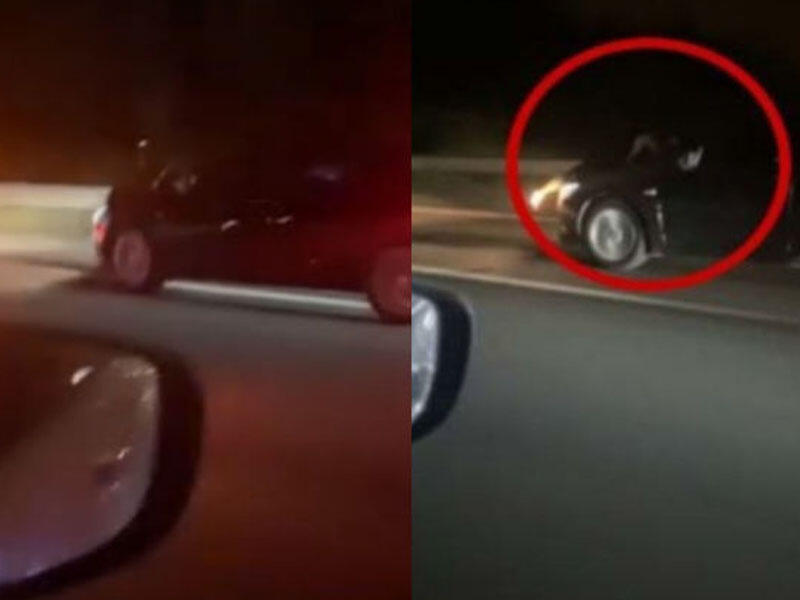 Ana oğlunun qaçırıldığı maşından əl çəkmədi: Kapotundan yapışaraq kilometrlərlə yol getdi - VİDEO