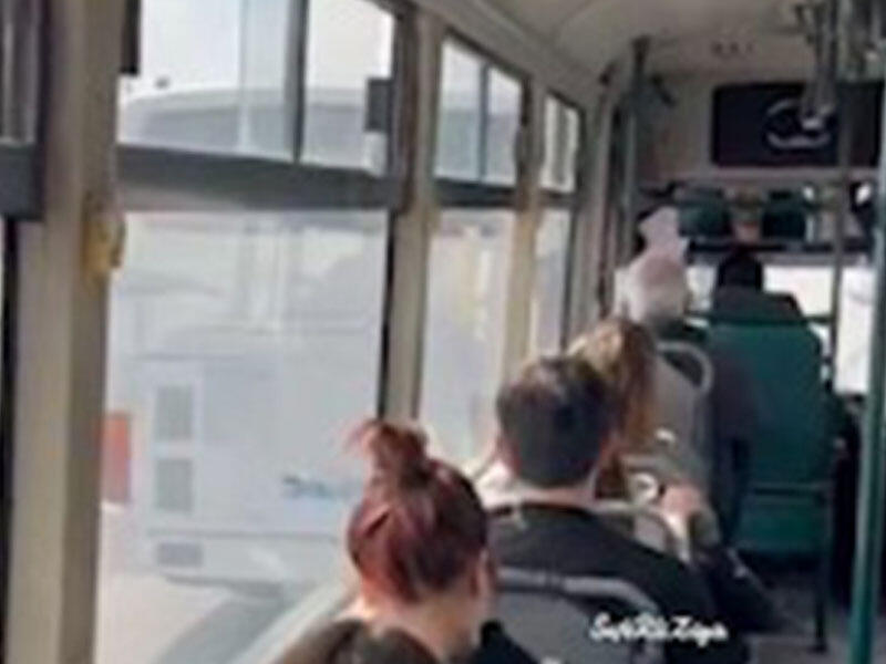 Bakıda avtobuslar yarışa çıxdı - VİDEO