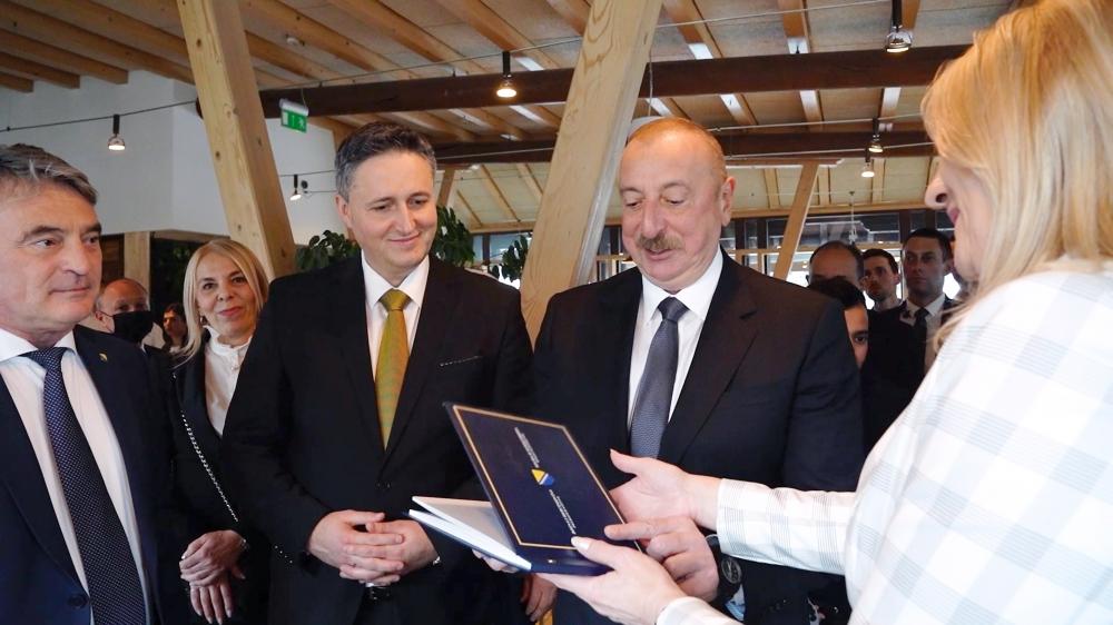 Sarayevoda Prezident İlham Əliyevin şərəfinə rəsmi nahar verilib
