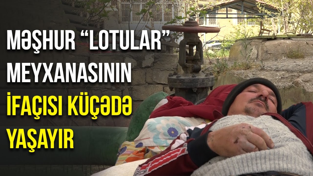 Azərbaycanda tanınmış meyxanaçı küçədə yatır - ŞOK VİDEO