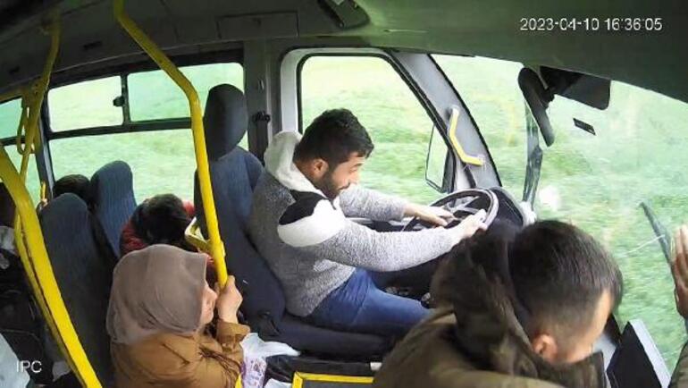 Sürücü sükan arxasında yatdı,avtobus qəzaya uğradı - ANBAAN GÖRÜNTÜ