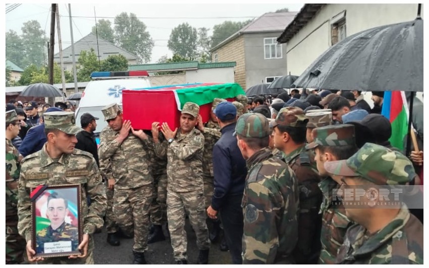 Şəhid Məhəmməd Qarayev Qəbələdə dəfn edilib