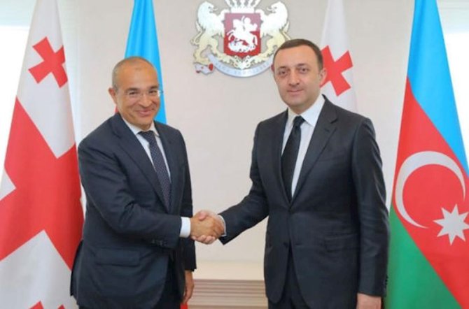 Mikayıl Cabbarov Qaribaşvili ilə görüşüb