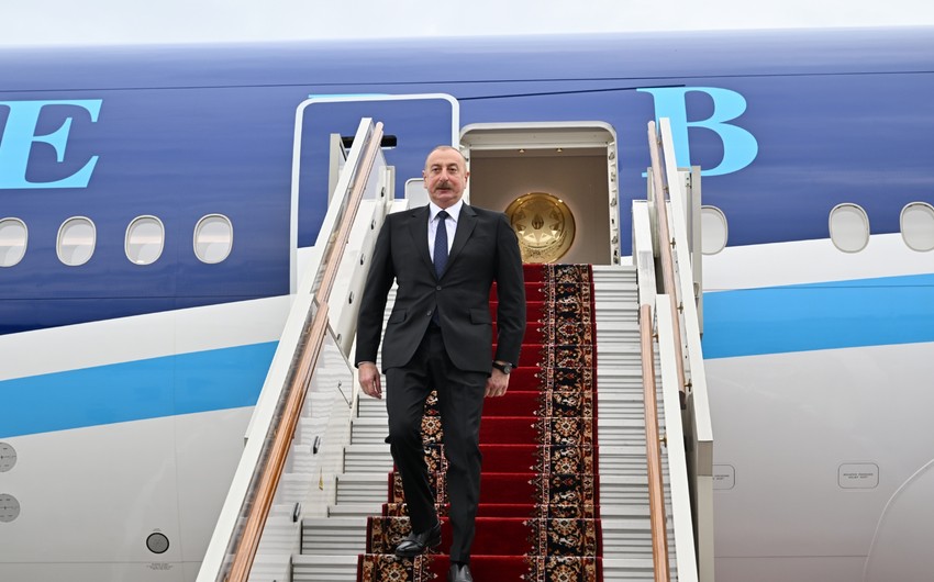 Prezident İlham Əliyev Türkiyəyə səfərə gedib