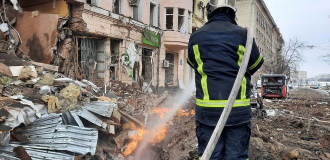 Rusiya Xarkovu vurdu: Ölən və yaralılar var