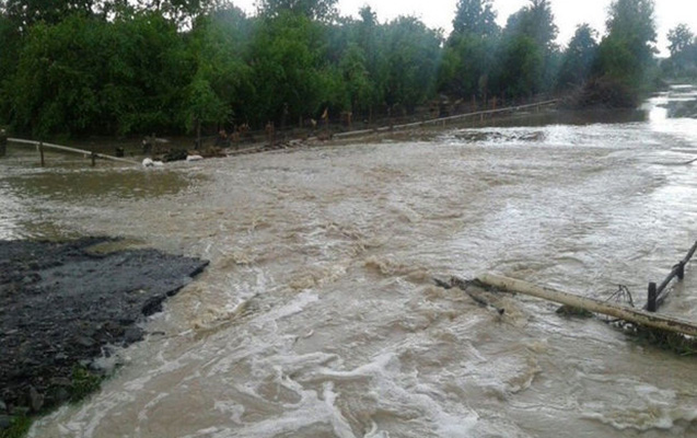 Kürmükçayda sel davam edir - Faktiki hava