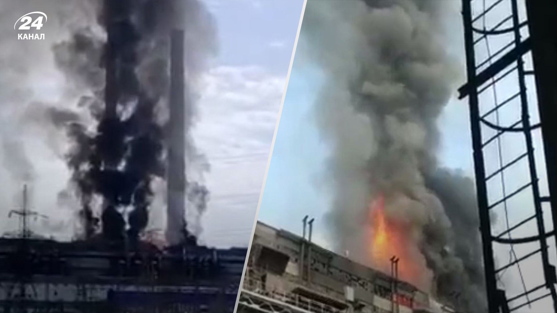 Rostov vilayətində Novocherkasskaya QRES-i yanır