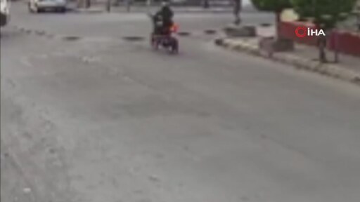 Motosikletçi küçədə belə öldü - ANBAAN VİDEO