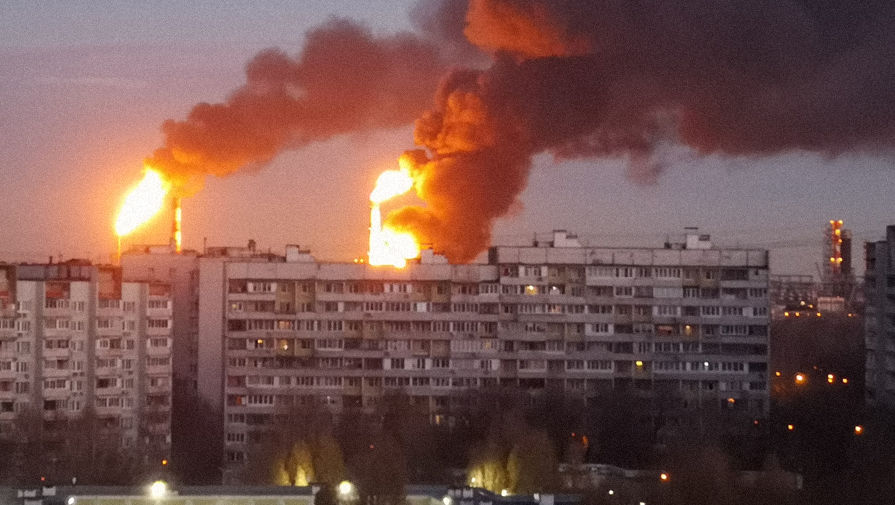 Moskvada “Qazprom” zavodunda yanğın olub