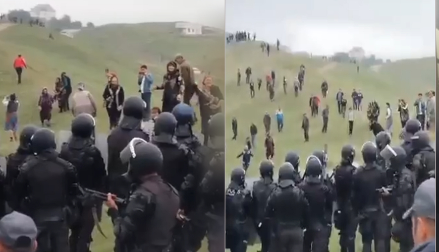Gədəbəydəki olayın yeni görüntüləri yayıldı  —  VİDEO