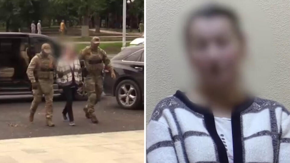 Hərbçiləri çəkən qadın tutuldu  —  VİDEO