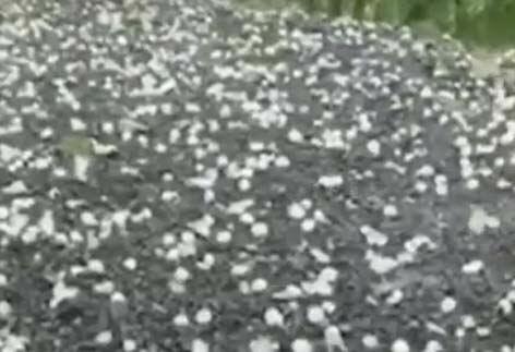 Kəlbəcərə də dolu düşdü - VİDEO