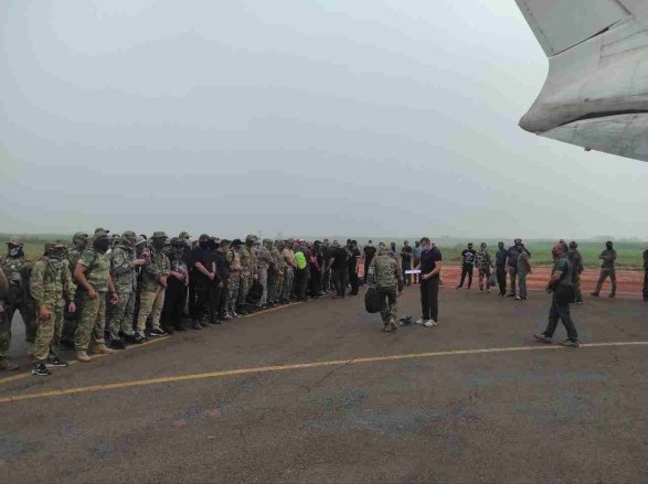 “Vaqner”in olduğu təyyarə Afrika ölkəsinə enib - FOTO