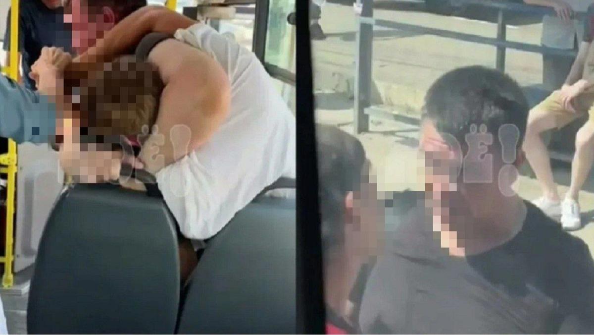 ŞOK VİDEO! Küçədə oğlanın burnun sındırdı